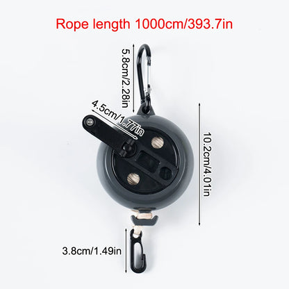 10M Retractable Clothesline Outdoor Travel Portable Clothes Drying Rack Windproof Washing Line For Camping Home Laundry Hanger
