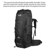 Traveling Backpacking Backpack 75L Hiking Backpack Large Capacity Camping Backpack with Rain Cover Shoes Warehouse Backpack