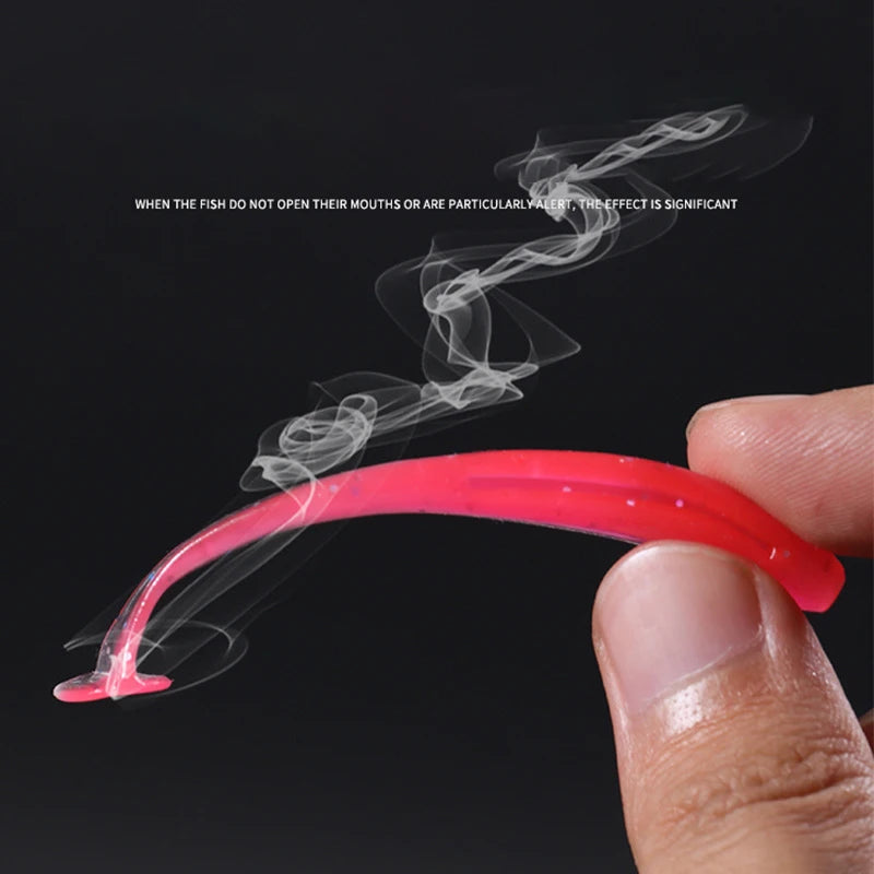 Fishing Lure Soft Tail Bait Set 55/65/75mm Swimbaits Silicone Wobblers Pesca Bass Carp Fishing Tackle Random Color 10/50/100Pcs