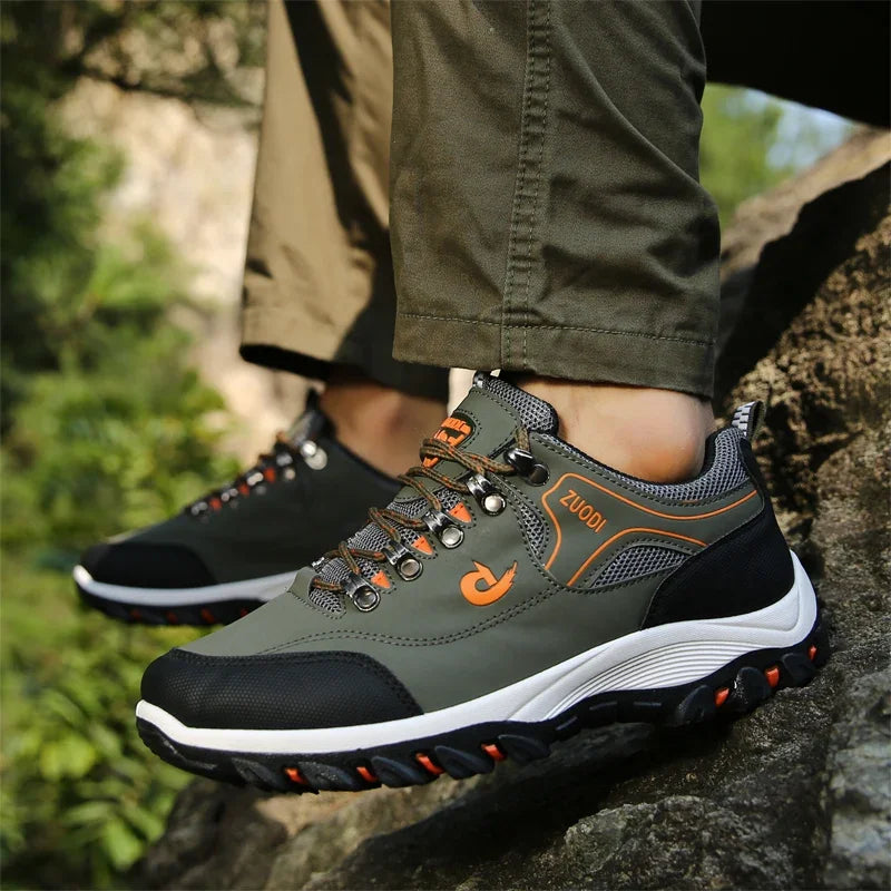 Men’s Waterproof Hiking Shoes – Outdoor Sneakers for Mountain Climbing, Trail, Walking & Jogging (Durable & Comfortable)