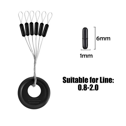 PRO BEROS Rubber Bobber Stoppers (60 Pack)