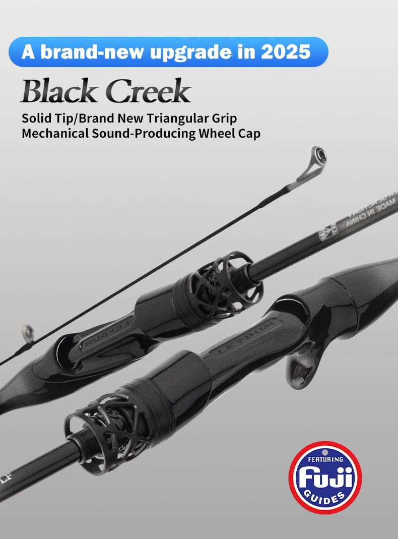 LEYDUN Black Creek 2-Piece Ultralight Travel Rod
