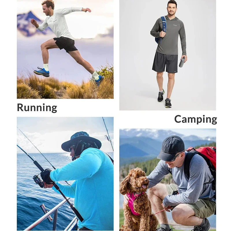 Mens UPF50+ Performance Hoodie Tee