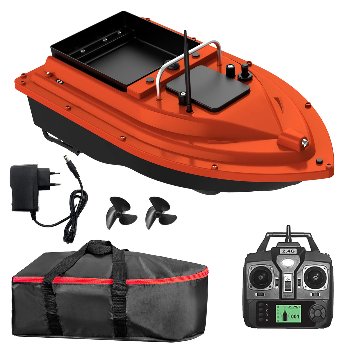 D16E GPS Bait Boat with Large Bait Hopper & Auto-Return