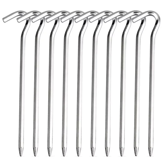 Lightweight Tent Pegs Campsite Ground Nails, 5pc/10pc 18cm Aluminum Alloy Shelter Tent Stakes, Camping Tent Accessories