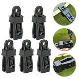 1PC Tent Canopy Clip Tarpaulin Holder Fixed Clips Outdoor Camping Tent Hook Wind Rope Clamp Awning Climbing Hiking Accessories