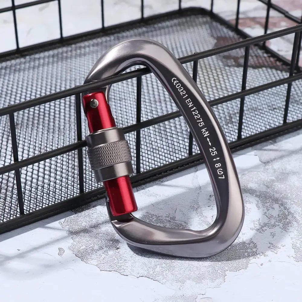 Quality Aluminum Security Master Lock Accessories Mountaineering Protective Equipment Professional Carabiner Climbing Key Hooks