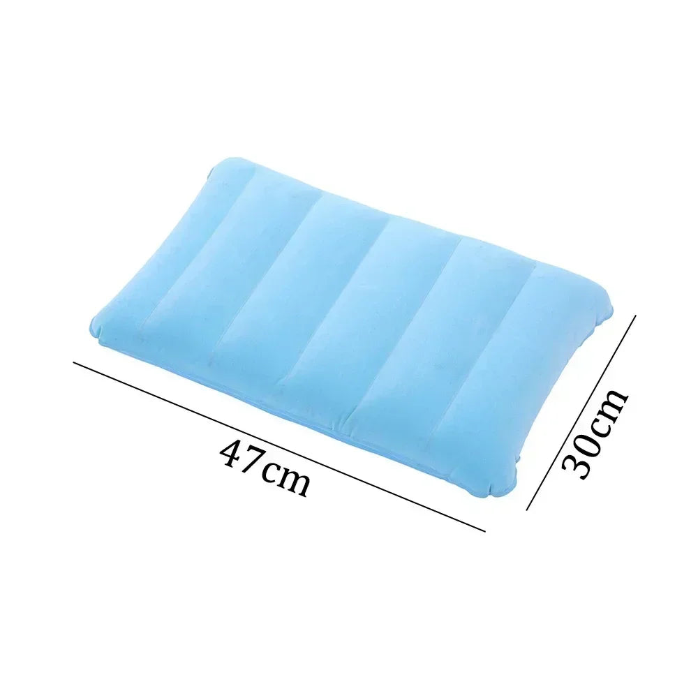Air Cushion Pillows Outdoor Camping Folding Square Inflatable Pillows Travel Backrest Plane Head Rest Pillow Camping