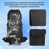 Traveling Backpacking Backpack 75L Hiking Backpack Large Capacity Camping Backpack with Rain Cover Shoes Warehouse Backpack