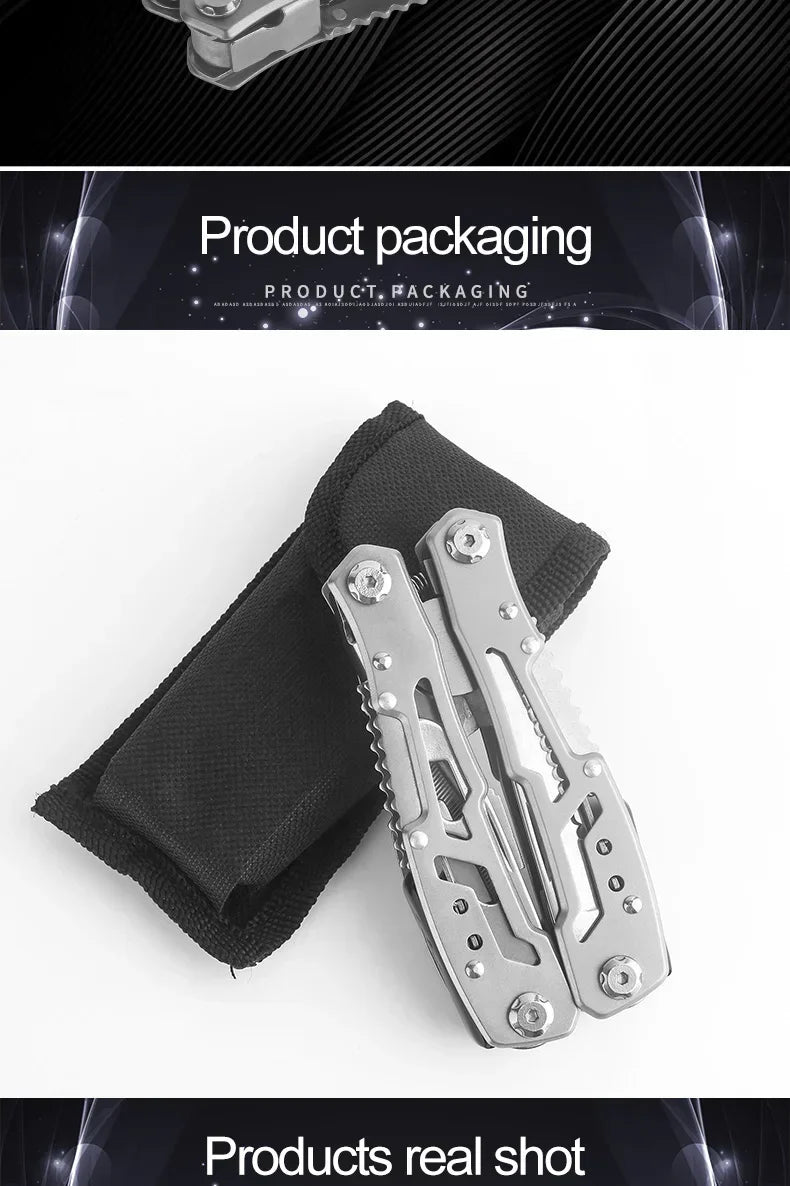 Multi-tool Pliers Outdoor Combination Knife Pliers Stainless Steel Folding Portable Multi-purpose Camping Survival Pliers Tools