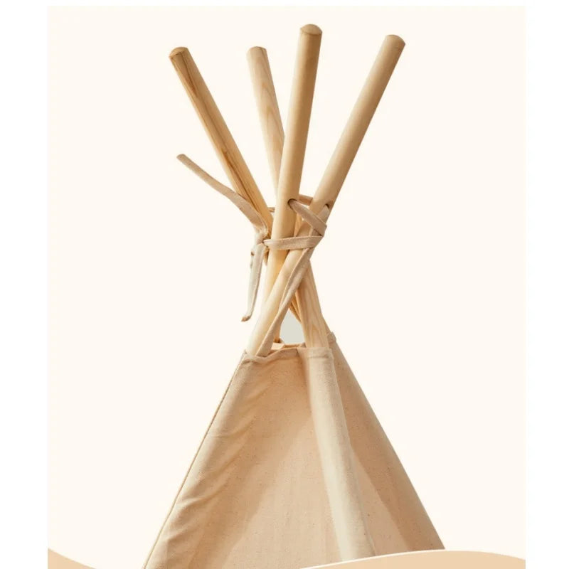 Portable  Teepee Tent Large Play House for Children Tents Kids Canvas Indian Play Tent Wigwam Child Tipi Room Decoration