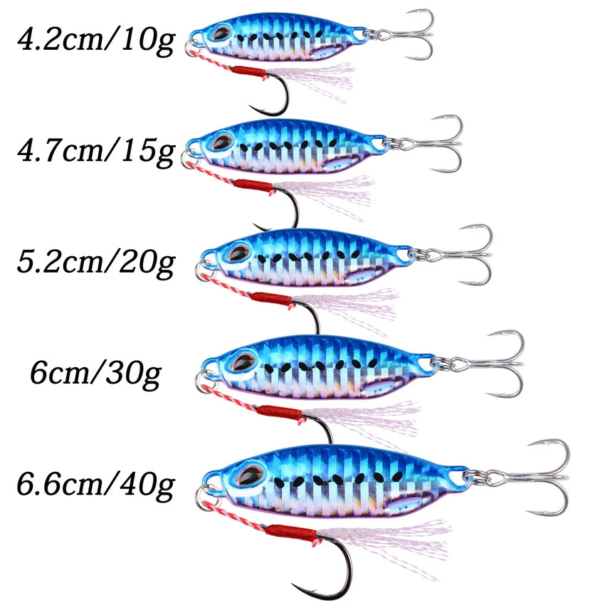 Metal Jigging Spoon Lures (10-40g)