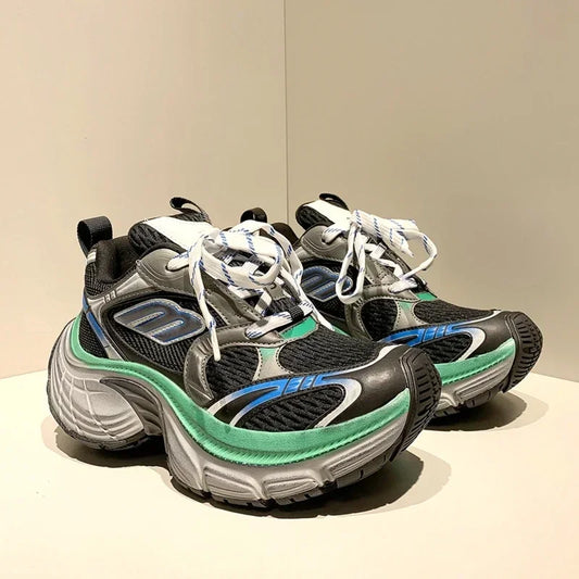 Men’s & Women’s Platform Sneakers – Genuine Leather Casual Walking & Sports Shoes