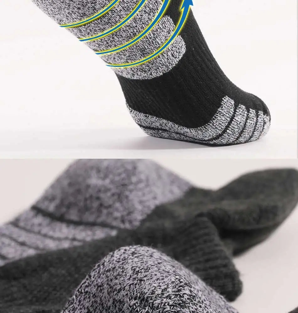 3 Pairs Thickened Towel Bottom Running Mesh Boat Non-Slip Breathable Sports Low Cut Men's Women's Socks
