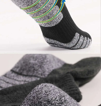 3 Pairs Thickened Towel Bottom Running Mesh Boat Non-Slip Breathable Sports Low Cut Men's Women's Socks