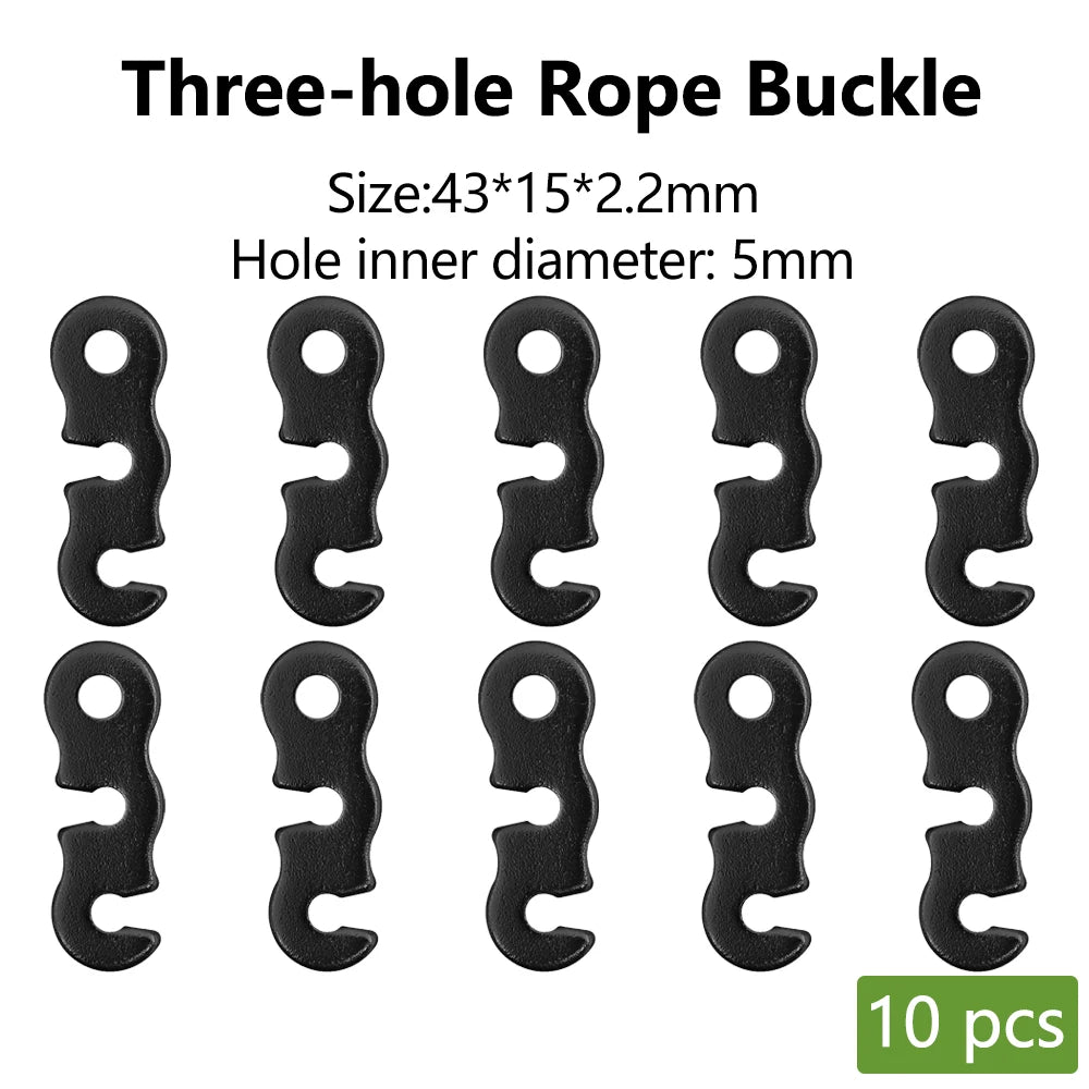 Aluminum S-Type Rope Buckles – Adjustable, 5 or 10 Pack