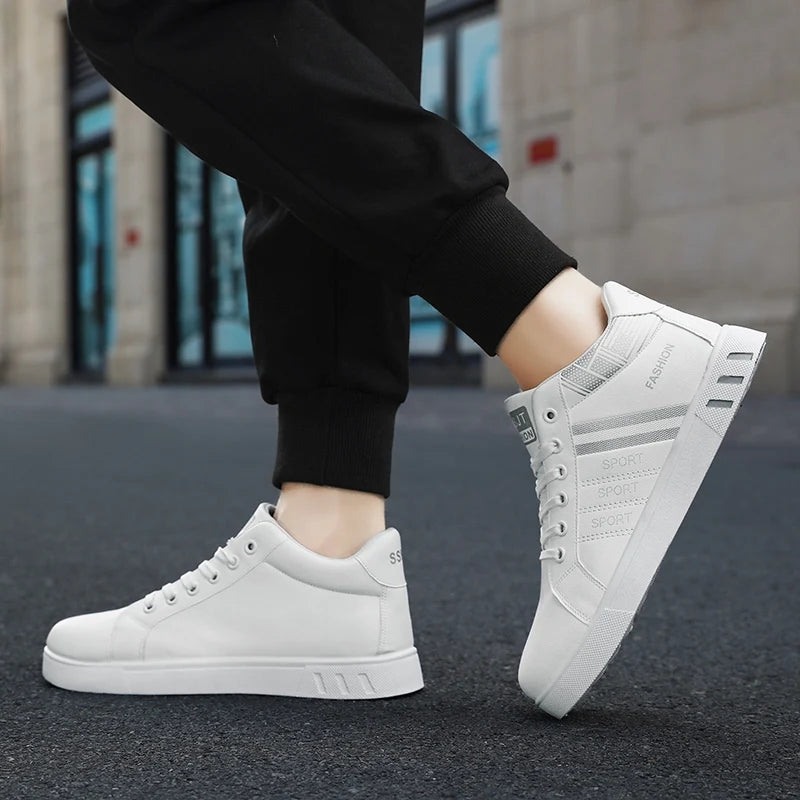 Men’s Casual Walking Sneakers – Breathable Outdoor Platform Board Shoes for Daily Fashion & Comfort