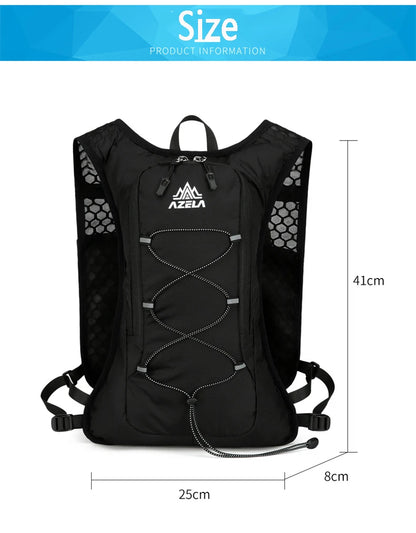 8L Running Hydration Vest Backpack Men Women Outdoor Sport Bags Trail Marathon Jogging Hiking Backpack Option Water Bag Flask