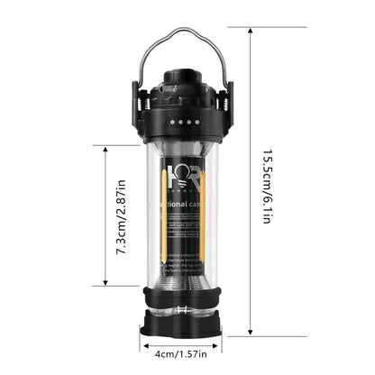 DOTWISE 3000mAH Camping Portable Retro Lantern Camping Lighthouse Tent Light Lantern Decor Waterproof Outdoor Atmosphere lights