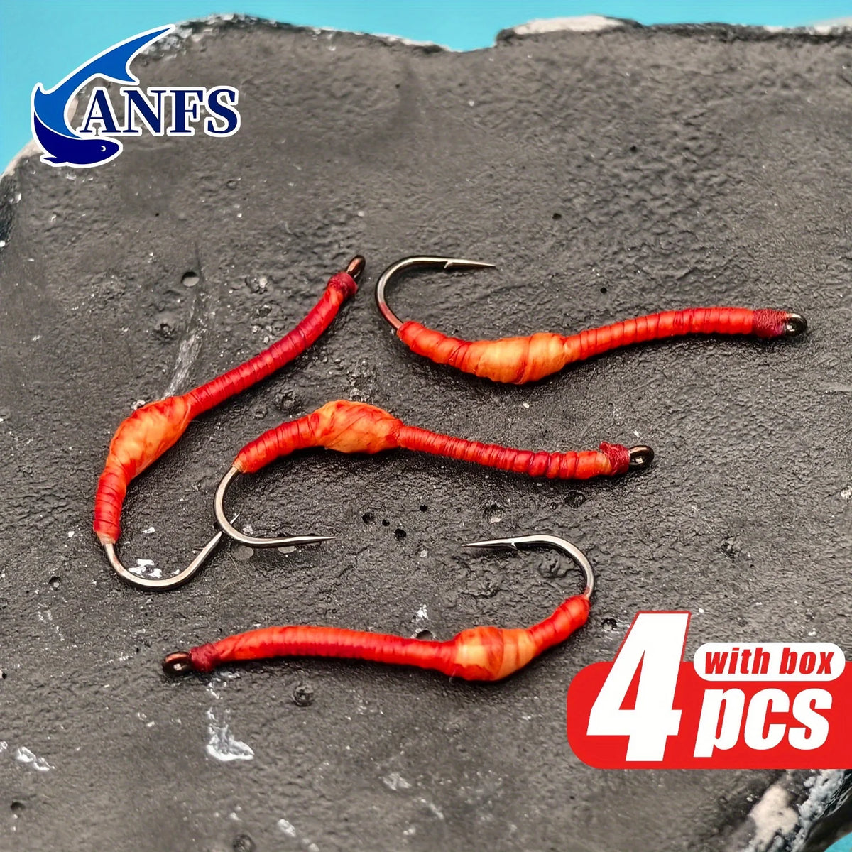 ANFS Squirmy Wormy Flies (4 Pack)