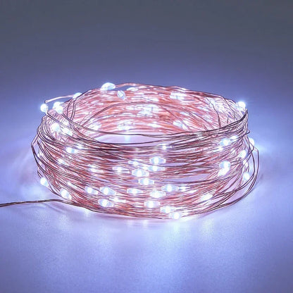 LED Solar Light Outdoor Garden Fairy String Light Waterproof Ambient Lamp for Christmas Patio Tree Party Camping Festive