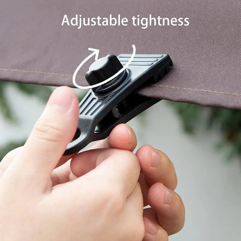Tent Fasteners Portable Tarps Clips With Lock Grips Versatile Clamps Outdoor Activities Accessories For Camping Sailing