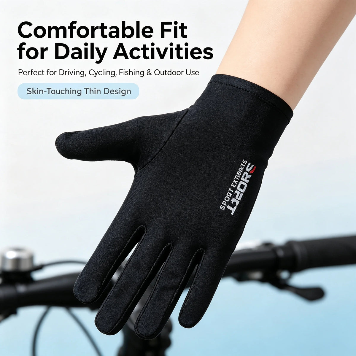 Ice Silk Sun Protection Fishing Gloves