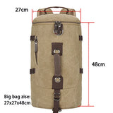 Men’s Canvas Travel Backpack – Large Capacity Mountaineering & Shoulder Bag