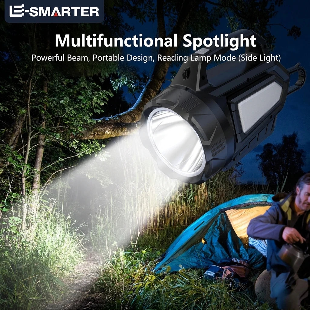 Solar-Powered High-Intensity Emergency Lantern, Multi-Functional  Lamp with Red Warning Light for Home Use  Outdoor Camping