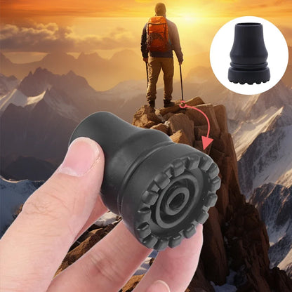 2Pcs 16/20/22mm Antiskid Walking Stick Trekking Pole Tip Protector Rubber Crutch Cane Bottom Pads Climbing Stick Camping Hiking
