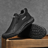 Men’s Summer Casual Work Shoes – Breathable Slip-On Sneakers with Anti-Pressure Sole & Wear-Resistant Design