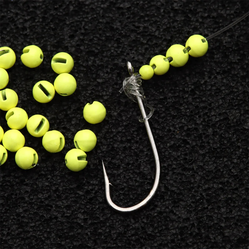 Multi-Color Tungsten Slotted Beads (25 Pack)