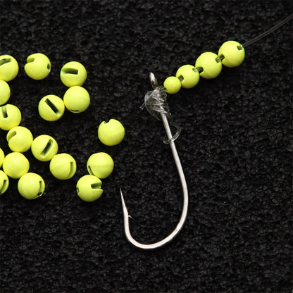 Multi-Color Tungsten Slotted Beads (25 Pack)