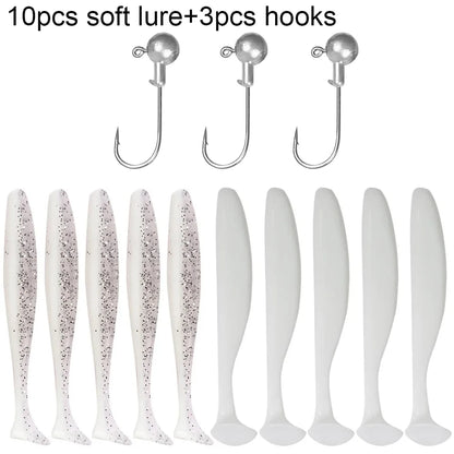 GOBAIT T-Tail Worm and Jig Head Kit