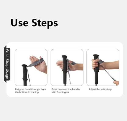 Naturehike 2025 New Walking Stick Ultralight Folding Climbing Backpack Pole 3 Folded Rod Quick Open Travel Hiking Trekking Poles