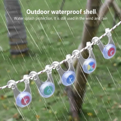 10 Groups LED Atmosphere Rope Lights Waterproof Outdoor Decor Lamp for Tent Camping Fishing Garden Family Party Decoration