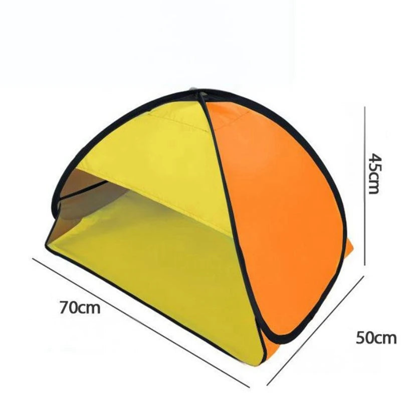Beach Headrest Sunshade Tent UV-protecting Sunshelter Automatic Opened Portable Outdoor Camping Sunshade Tent For Adults Kids
