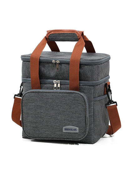 Fashion Crossbody Insulated Lunch Bag – Large Capacity Thermal Food Organizer for Business & Daily Use