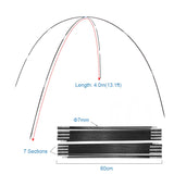 1 Pair Camping Tent  Rods Fiberglass Camping  Tent Pole Bars Outdoor Support  Rods Awning Frames Replacement  Kit Accessories