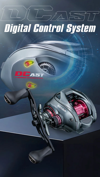 SEASIR DCAST Digital Control Baitcasting Reel with Smart Brake