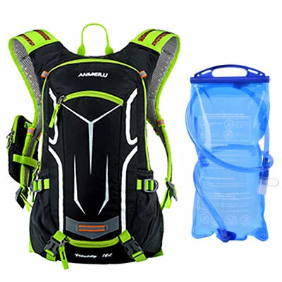 18L Cycling Backpack MTB Bicycle Bag with Rain Cover Breathable Riding Camping Hydration Bike Backpack Hiking Reflective Bags