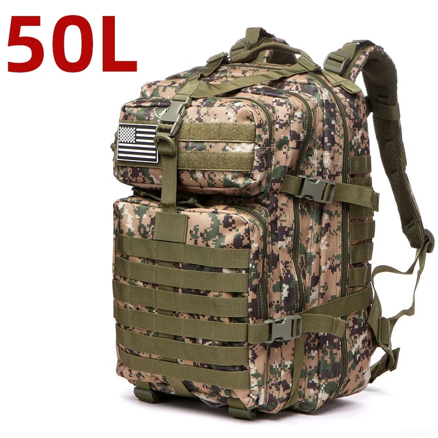 25L/50L Waterproof Tactical Hiking Backpack