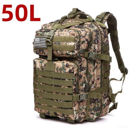 25L/50L Waterproof Tactical Hiking Backpack