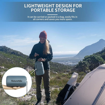 Naturehike Inflatable Mat Ultralight R2.1Air Mattress Sleeping Pad with Foam for Camping Backpacking Hiking Traveling Portable