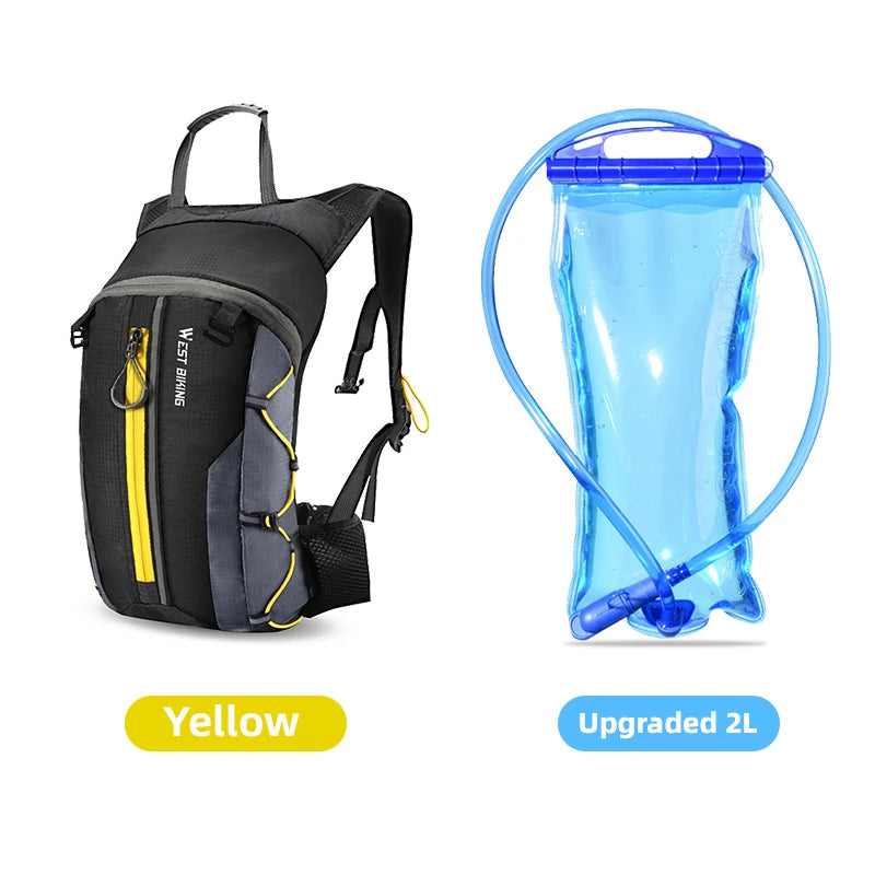 WEST BIKING 10L Cycling Backpack Lightweight Outdoor Sports Running Hiking Climbing Hydration Bag Waterproof Flodable Travel Bag