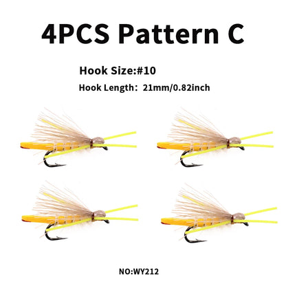 Bimoo Madam Spider Foam Hopper Flies (4 Pack)