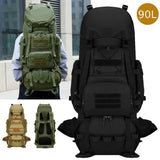 Fishing Backpack 90L Sports Hunting Equipment Storage Rucksack Outdoro Climbing Hiking Mountaineering Luggage Bag Molle Knapsack