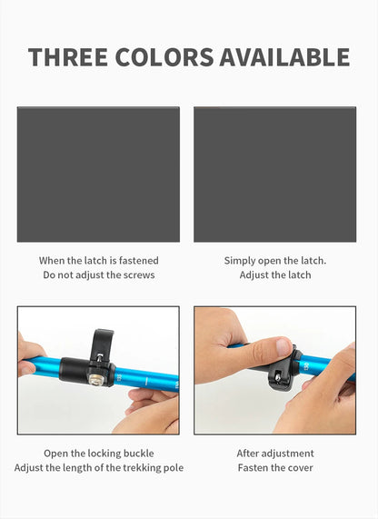 Naturehike 2026 New Trekking Poles Ultralight Folding 1Pcs Walking Cane High Load Aluminum Hiking Walking Telescopic Stick