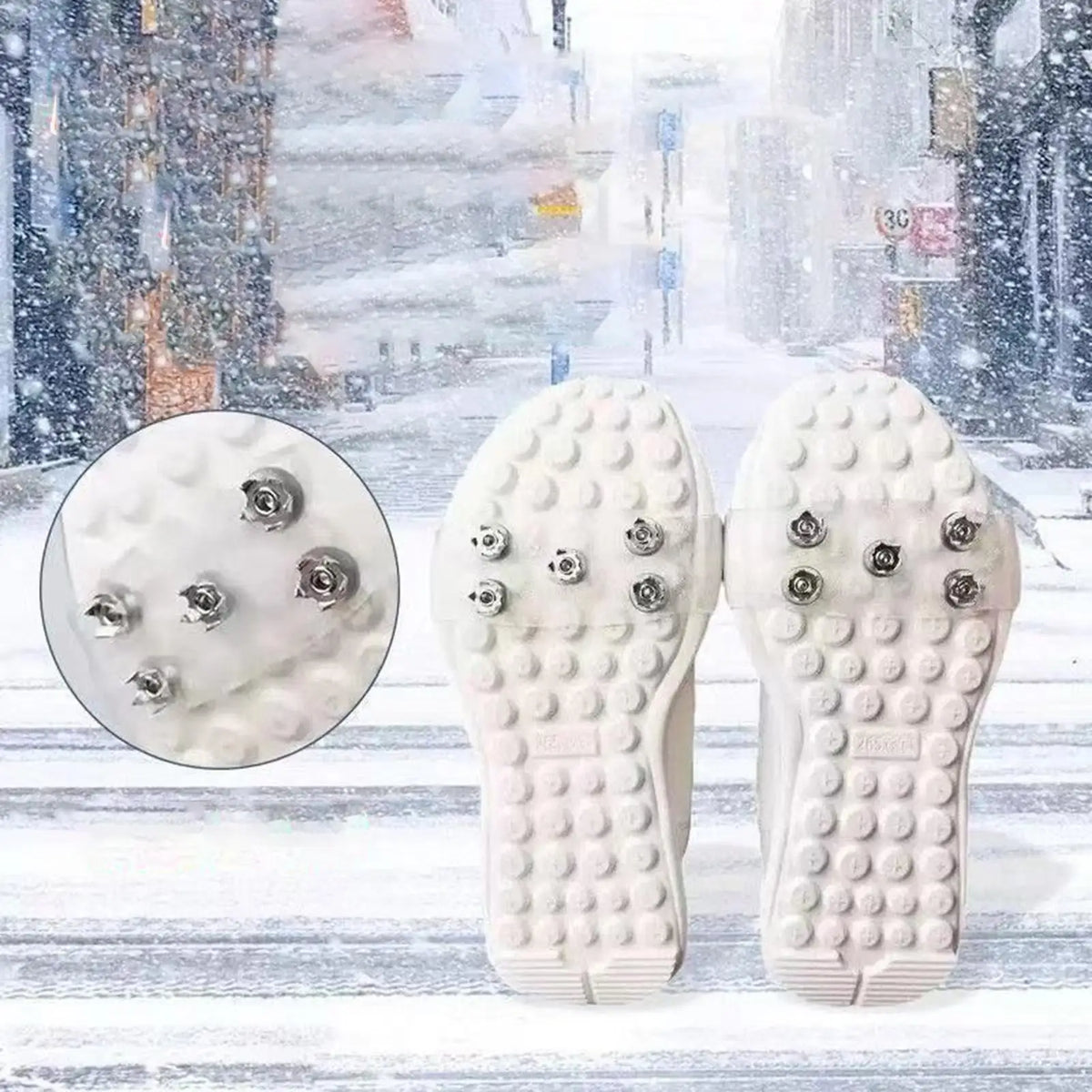 Clear Anti-Slip Ice Cleats for Shoes