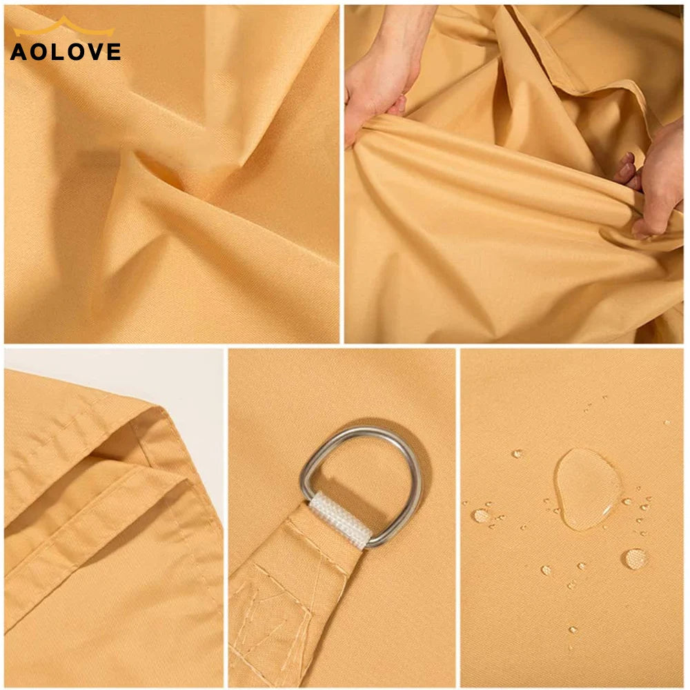 Waterproof Sun Shelter Triangle Sunshade Protection Outdoor  Cover Garden Patio Pool Shade Sail Awning Camping Sun Shade 420D